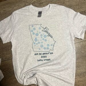 Gray Georgia Snow Story T-Shirt